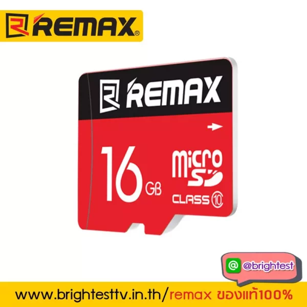 REMAX Micro SD Card 16GB Class 10 (เมมโมรี่การ์ดของแท้ 100%)